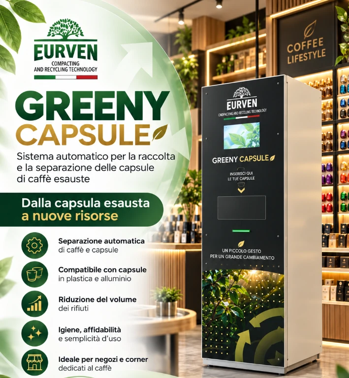 Greeny Capsule Eurven - sistema automatico per la raccolta delle capsule di caffè