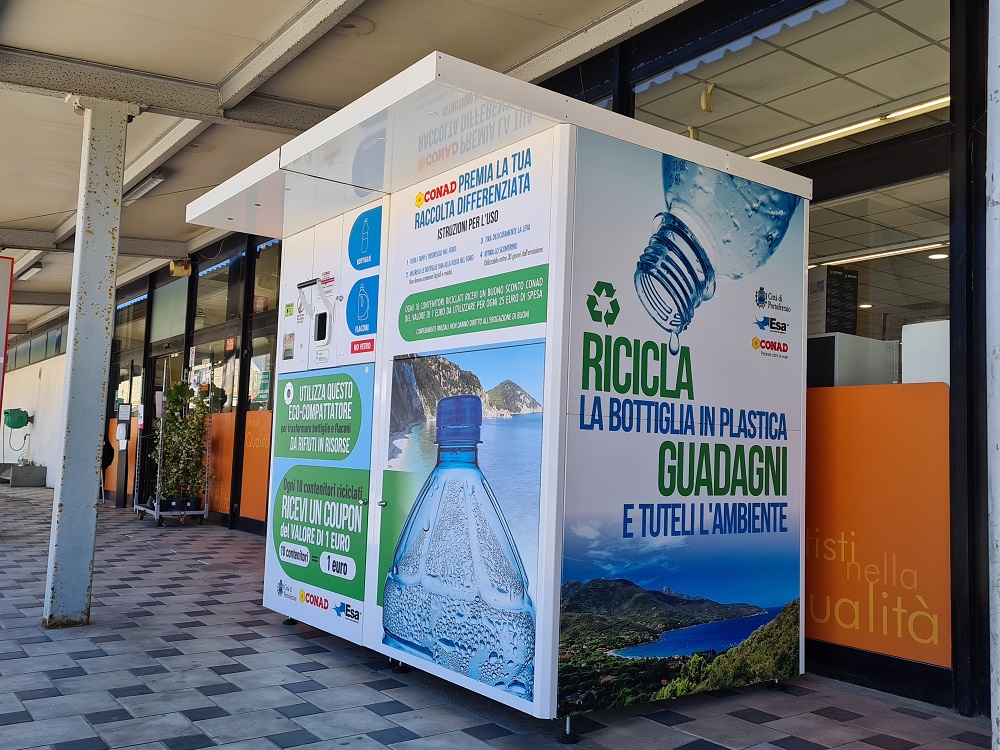 Ecocompattatore Gratuito per GDO, Centri Commerciali e Supermercati