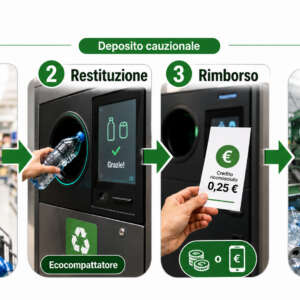Sistema di deposito cauzionale in Italia, iniziato l’esame parlamentare: come potrebbe funzionare il DRS (o SDC)